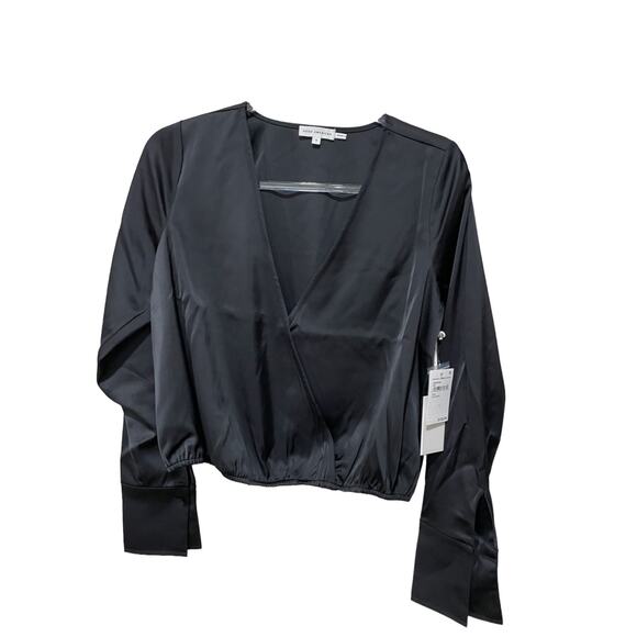 GOOD‎ AMERICAN SATIN WRAP TOP Size Small New with Tags - Picture 8 of 12